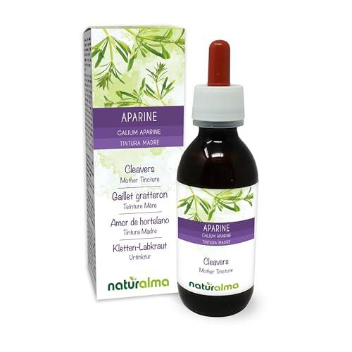 Amor de hortelano o galio (Galium aparine) hierba con flores Tintura Madre sin alcohol Naturalma - Extracto líquido gotas 120 ml - Complemento alimenticio - Vegano