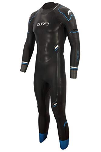 Zone3 Advance Traje de Neopreno de Natación, Hombre, Negro/Azul, Talla ML