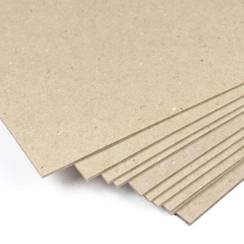 Cartón rígido compacto 2,5 mm, 1600 g/m², A4, Cartón duro Prensado, para Encuadernar, Scrapbook, manualidades, plantillas. Pack 10 Láminas (210x297 mm,A4)