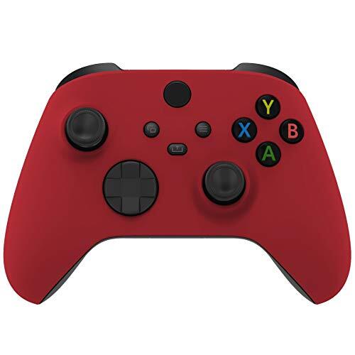 eXtremeRate Carcasa para Xbox Series X S Mando Accesorios Protector Placa Frontal Funda Delantera Reemplazo Kit Cubierta Cover Shell para Xbox Series S X Control-No Incluye Mando(Rojo Pasión)