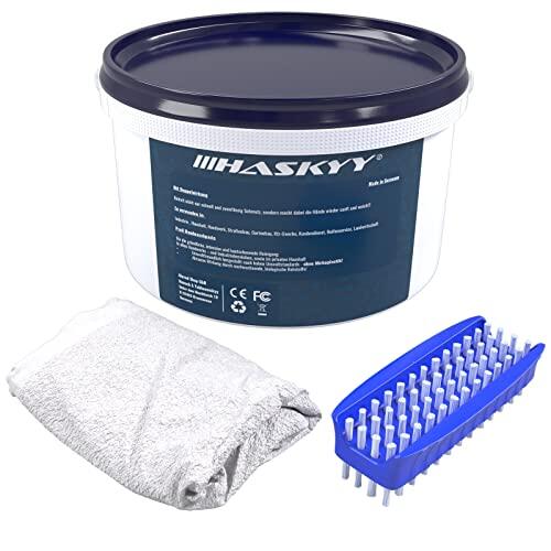 HASKYY Set de pasta de lavado de manos profesional de 3 litros, incluye cepillo para lavar manos y toalla, limpia suavemente la piel, la solución para manos limpias