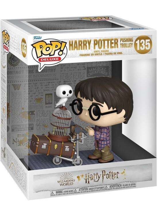 Funko Pop! Deluxe: HP Anniversary - Harry Potter Pushing Trolley - Figura de Vinilo Coleccionable - Idea de Regalo- Mercancia Oficial - Juguetes para Niños y Adultos - Movies Fans