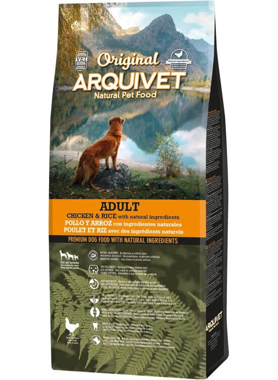 Arquivet Original Adult - Pienso para Perros Adultos - Pollo Y Arroz - Marrón, 12 kg (Paquete de 1)
