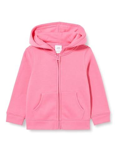 Amazon Essentials Sudadera de Forro Polar con Capucha y Cremallera Niña, Rosa Brillante, 5 años