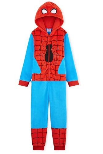 Marvel Pijama Entero Niño de Spiderman Pijama Niño Invierno Polar 3-10 Años (Rojo/Azul, 5-6 Años)
