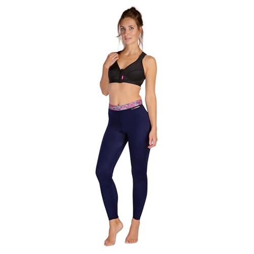 LIPOELASTIC Leggings activos con compresión médica, anticelulíticos, Cintura negra y multicolor, M