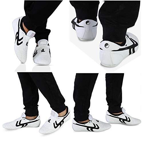 Vbestlife Zapatos de Taekwondo Ni?os y ni?as Deportes Boxeo Kung Fu Zapatos de Tai Chi Suministros de Taekwondo(43)
