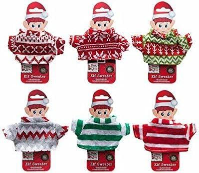 Toyland® Suéter de Punto de Elfo Travieso - Accesorio Navideño Multicolor - Talla Única
