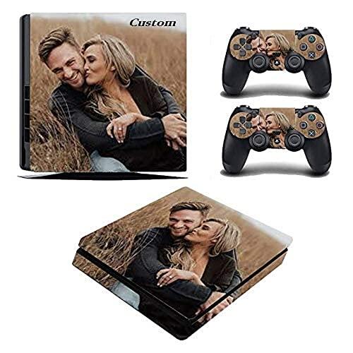 Adhesivo de vinilo personalizado para consola y controlador PS4 Slim
