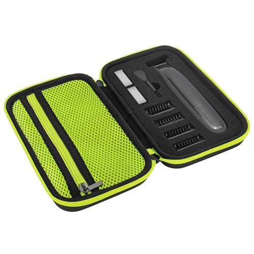 Yinke Estuche Funda para Philips OneBlade QP2530/30, QP2520/30, QP2630/30, QP2520/65, EVA Caja Cubrir Rígida con Bolsa Deesponja Almacenamiento para One Blade Caso Bolso, Green
