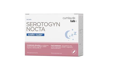 Cumlaude Lab - Serotogyn Nocta Complemento Alimenticio, Transición Menopausia Sueño y Ánimo, con Melatonina, Lúpulo y Vitaminas - 30 Cápsulas