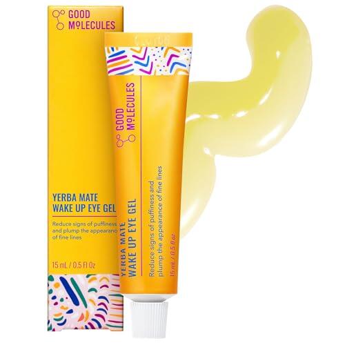 Good Molecules Yerba Mate Wake Up Eye Gel - Yerba Mate, ácido hialurónico y cafeína para hidratar, minimizar la hinchazón y la hinchazón, cuidado de la piel para la cara