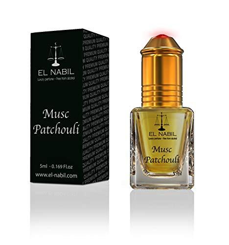 Almizcle pachuli 5 ml Perfume - El Nabil Misk Musc Aceite Perfumado para Hombres y Mujeres - Oil Attar