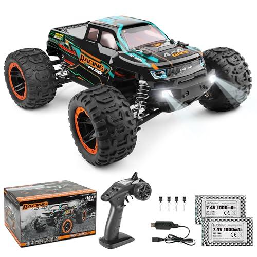 HAIBOXING Coche teledirigido 4WD RC Auto 1:16 36km/h Camión monstruo RC de alta velocidad 2,4 GHz Vehículo todoterreno impermeable, juguete de crawler Regalo para niños y adultos