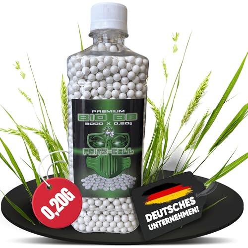 3000 Airsoft Premium Bio BBS 6 mm 0,20 g Botella Fritz-Cell Biodegradable