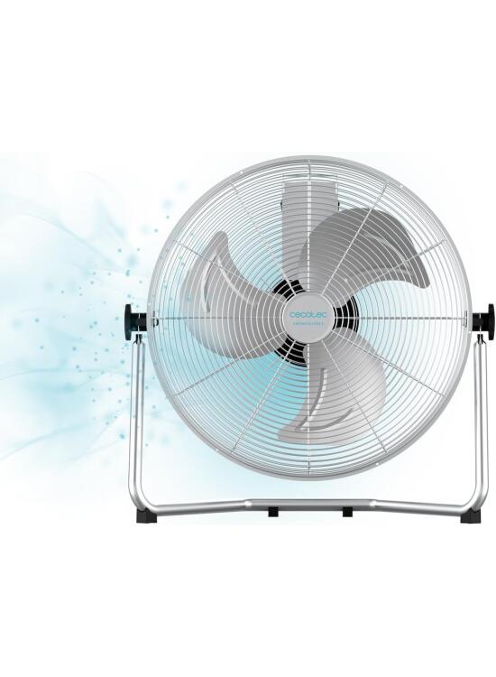 Cecotec Ventilador Industrial EnergySilence 4100 Pro. 100 W, 3 Aspas Metálicas de 18" de diámetro, Motor de Cobre, 3 Velocidades, Inclinación ajustable, Sistema de Seguridad