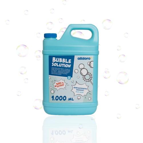 Solución alldoro de 1200 ml para pompas de jabón: análisis completo