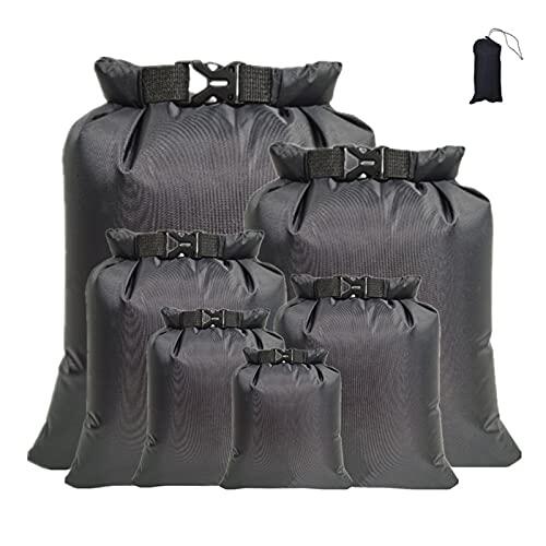 6 Piezas Bolsa Impermeable Estanque para Esnórquel, Aderiva, Viajes, Rafting, Natación, Camping, Ciclismo, Pesca, Kayak, Accesorios