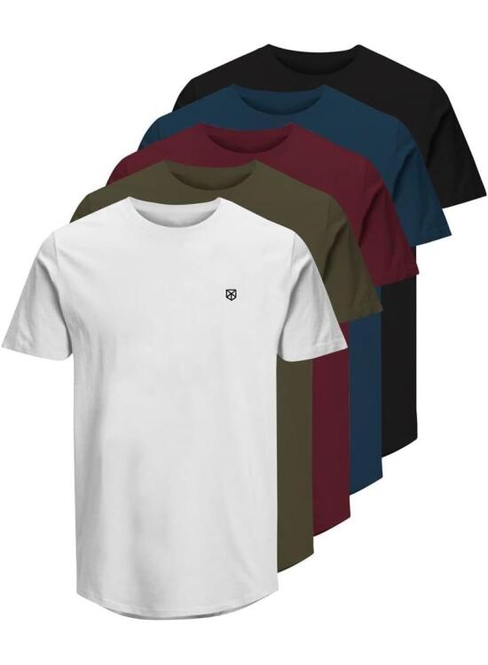 JACK & JONES Camiseta (Pack de 5) para Hombre