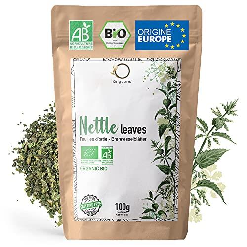 ORIGEENS Té orgánico de ortiga 100 g | Hoja de ortiga, desintoxicación, drenaje y remineralización de té de hierbas