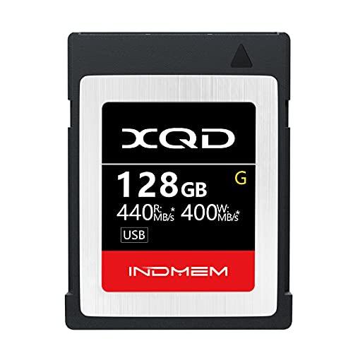 Tarjeta de memoria XGD de 128 GB, tarjeta XQD de la serie G para la recuperación de imágenes sin procesar, archivos MOV, vídeo 4K XAVC-S, lectura máxima de 440 MB/s, escritura máxima de 400 MB/s