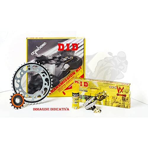 AFK Kit de transmisión DID Piñón+Corona+Cadena DL V-Strom-XT 650 ABS 2012-2013-2014-2015-2016-2017-2018-2019-2020-2021