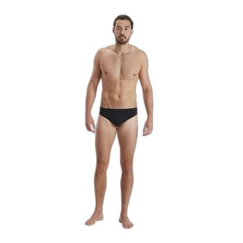 Speedo Men's Eco Endurance+ 7cm Swimming Briefs| Chlorine Resistant | Recycled Fabric | Swim Fitness | Training, Black, 34