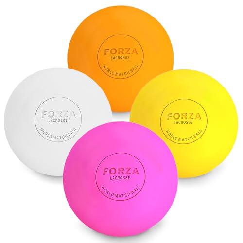 FORZA Bola de Lacrosse World Match – Bolas de Lacrosse en varios colores y tamaños de paquete | Bola de masaje lacrosse | Bolas de masaje para lacrosse | Bolas de masaje (blancas, 1 unidad)
