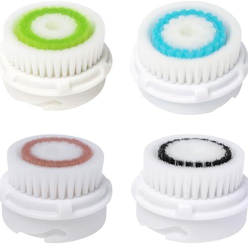 Cabezales de cepillo de repuesto Compatible con Clariso-nic MIA & MIA 2 PRO PLUS masajeador facial limpiador facial cabeza de cepillo de cuidado de poros, 4 piezas