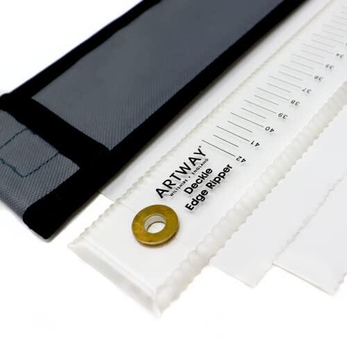 Artway Regla profesional para desgarrar bordes con funda protectora, 50 cm