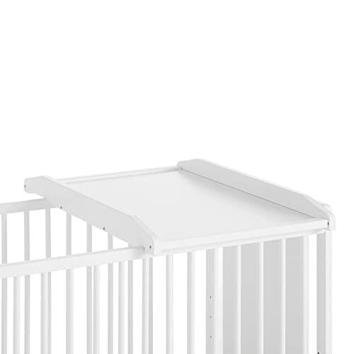 Cambiador de bebé de madera blanco para usar encima de cuna CoolDreams