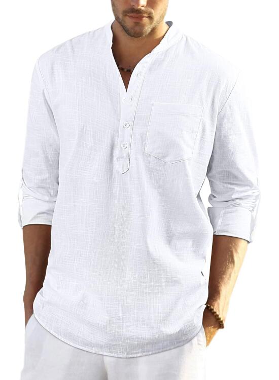 Comodidad y Versatilidad: Análisis de la Camisa de Lino de Manga Larga