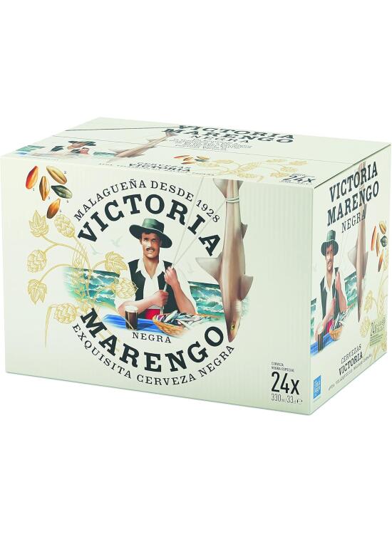 Victoria Marengo | Cerveza Negra | Cereales Tostados | Caja 24 Botellas x 33 cl