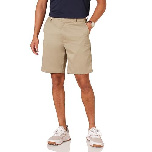 Amazon Essentials Pantalones Cortos Elásticos de Golf de Corte Clásico (Disponible en Tallas Grandes y para Personas Altas) Hombre, Marrón Caqui, 34W
