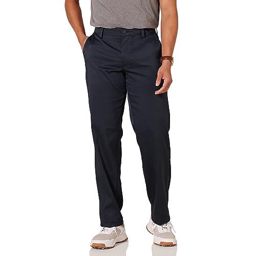 Amazon Essentials Pantalones de Golf Elásticos de Corte Clásico para Todo el Día Hombre, Azul Marino, 42W / 32L