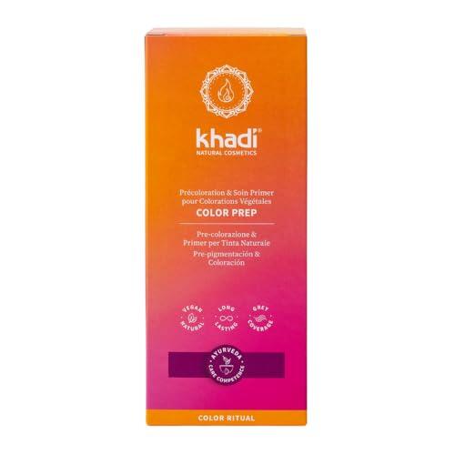 khadi COLOR PREP Tinte vegetal para el cabello - Tinte para pre-pigmentación para un resultado intenso y preparación para la coloración - 100 g