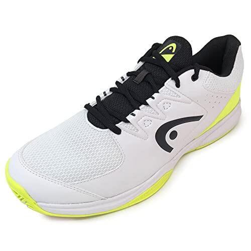 HEAD Grid, Zapatos de Squash Unisex, Amarillo y Blanco, 41.5 EU