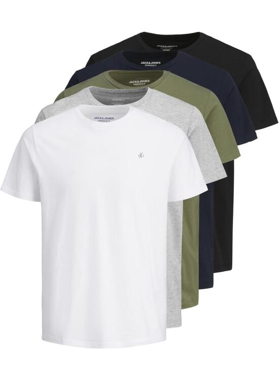 Jack & Jones T-Shirt 5-Pack Logo O-Neck T-Shirt