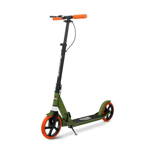 OLSSON Patinete Scooter Cheer -Rodamientos ABEC 9, Manillar con Altura Regulable (90-104CM), Plegable, puños de Silicona TPR BMX, suspensión Delantera, posapié, Ruedas de 200MM PU,homologado