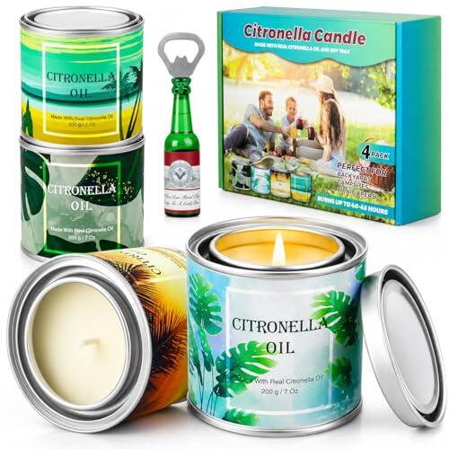 Disfruta del aire libre sin molestias: Análisis del set de velas de citronela BlissTrip