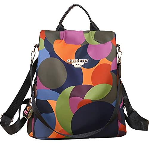 shepretty Mochila antirrobo Impermeable para Mujer,8864-F