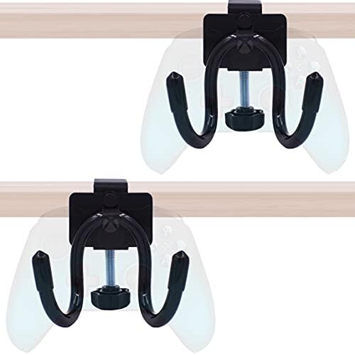 YYST Soporte de escritorio para controlador de juegos, soporte de almacenamiento para PS3/PS4/PS5/Xbox 360/Xbox One/S/X/Elite/Series S/Series X, controlador Pro (2)