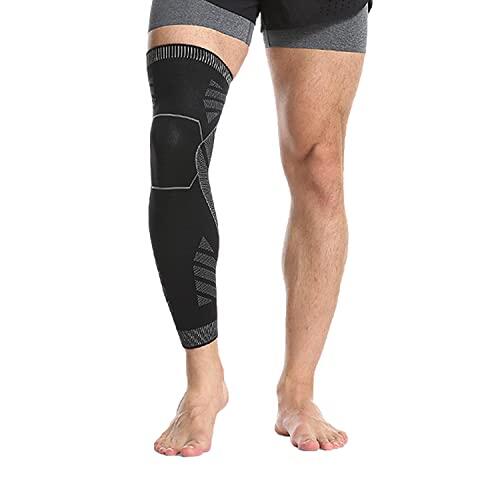 SOLO ACTFIT Mangas de Pierna de Compresión, Rodilleras de Compresión de Longitud Completa Antideslizante, Transpirable Calentadores Piernas Correr,Baloncesto,Ciclismo,Fútbol,Deporte