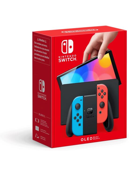 Nintendo Switch (versión OLED) Azul Neón/Rojo Neón