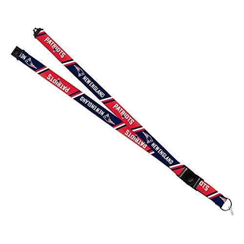 Rico Industries NFL New England Patriots - Clip de botón unisex y cordón desmontable