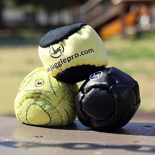 Juggle Pro Footbag Freestyle - Juego de 3 Footbag Ultrasuede