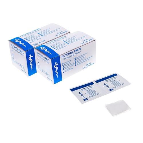 Set de hisopos de alcohol Medi-Inn 30 x 65 mm Paquete de 2 (2 x 100 unidades)