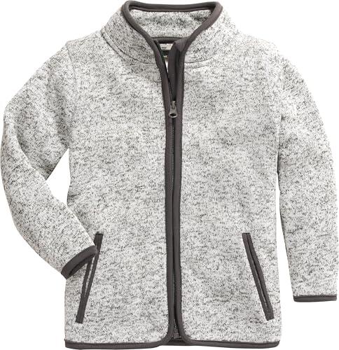 Playshoes Knitted Fleece Jacket, Chaqueta Unisex niños, Grey, 152