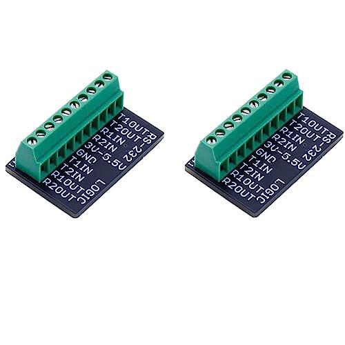 Treedix 2 placas adaptadoras de conversión mini RS232 a TTL MAX3232 de 3 V-5 V