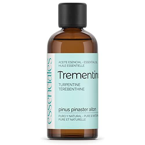 ESSENCIALES Trementina Vegetal 100% Pura y Natural - Para Masaje, Aromaterapia y Uso Tradicional - 10 ml